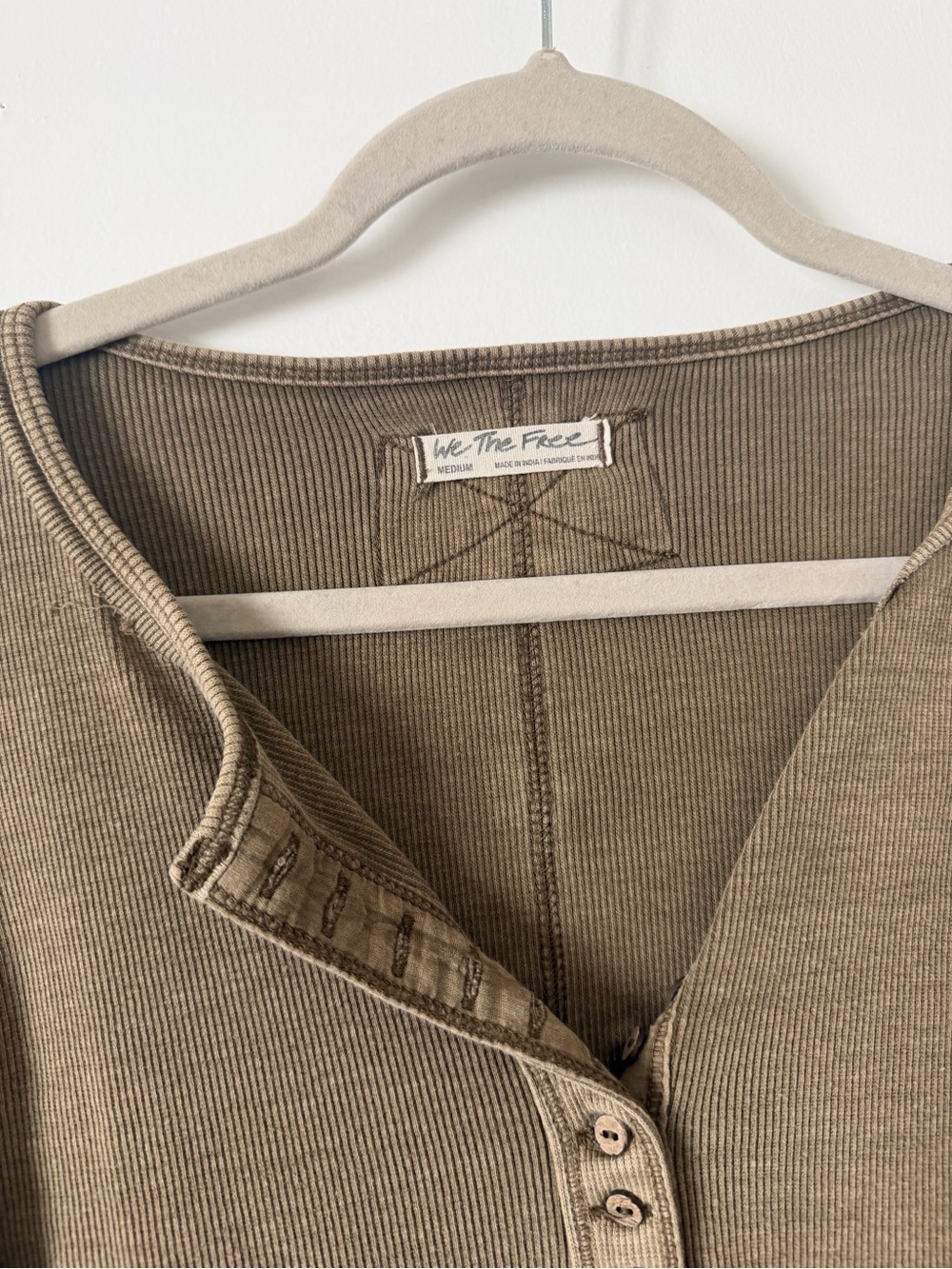 Free People Ribbed Henley - Picture 4 of 4